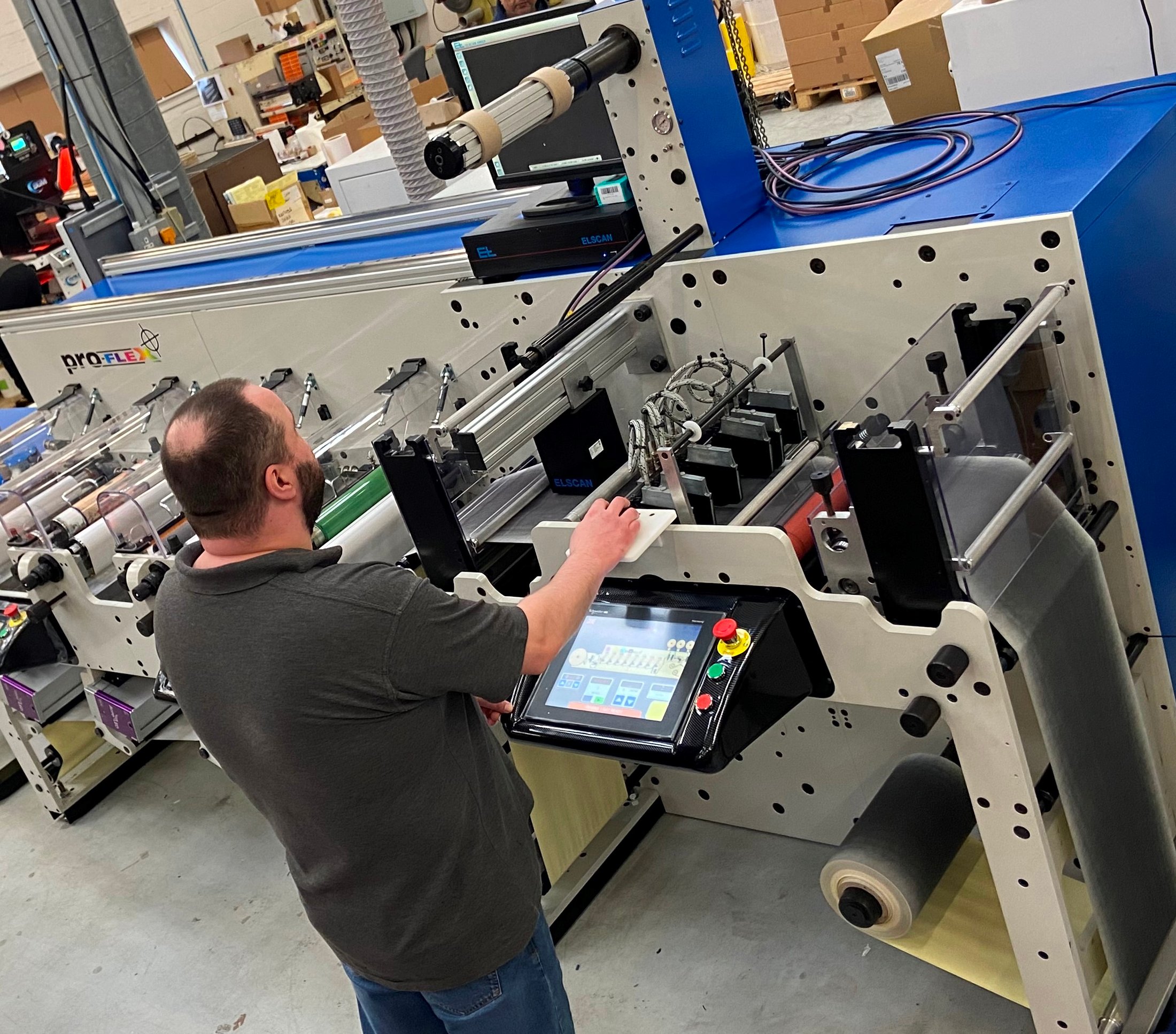 Secura Labels installed new Proflex 330E press from Focus Label