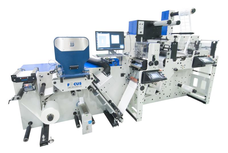 Advanced digital press machine used in digital label printing for producing high-quality customised labels.