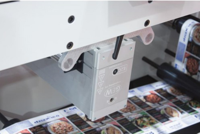 Label printing machine using digital inkjet and hybrid technology for high-speed and high-quality production.